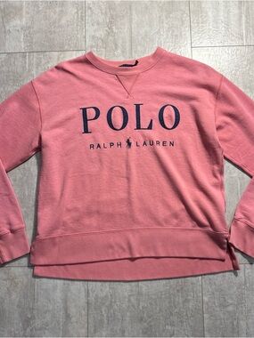 Polo Ralph Lauren Pink Crewneck Sweatshirt women’s medium preppy